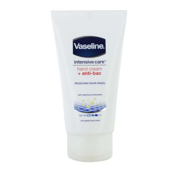 Vaseline Intensive with Anti Bacterial Hand Cream 75ml - O'Sullivans Pharmacy - Skincare - 8712561479776