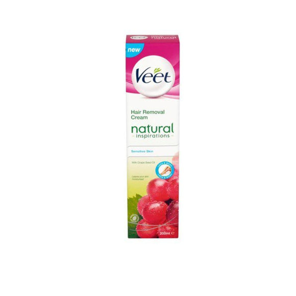 Veet Natural Inspirations Sensitive Cream 200ml - O'Sullivans Pharmacy - Toiletries - 5011417562307