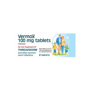 Vermox 100mg Tablets 6 Pack - O'Sullivans Pharmacy - Medicines & Health -