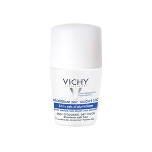 Vichy Deodorant Aluminium Free 24h Dry Touch Roll-On 50ml - O'Sullivans Pharmacy - Toiletries - 3337871322595