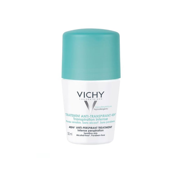Vichy Deodorant Roll On 48Hr Anti Perspirant Intensive 50ml - O'Sullivans Pharmacy - Skincare - 3337871320300