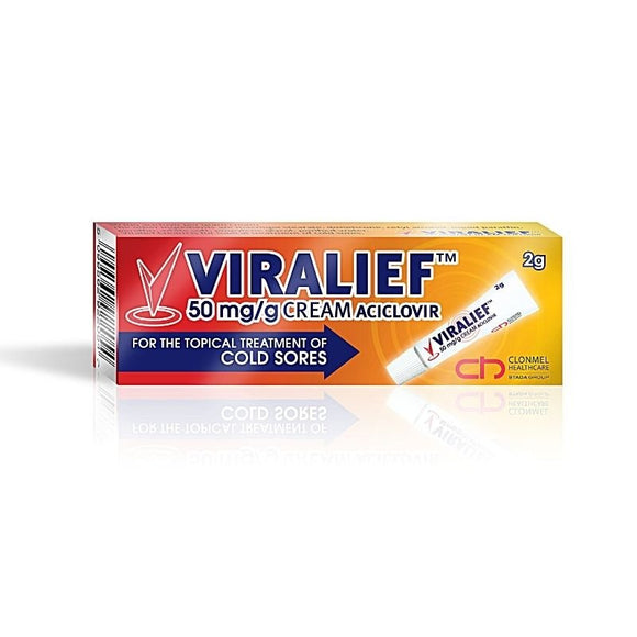 Viralief Aciclovir 50mg/g Cold Sore Cream 2g - O'Sullivans Pharmacy - Medicines & Health -