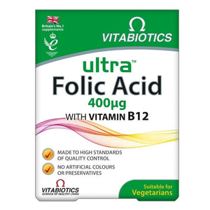Vitabiotics Ultra Folic Acid Tablets 60 Pack - O'Sullivans Pharmacy - Vitamins -