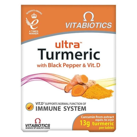 Vitabiotics Ultra Turmeric Capsules 60 Pack - O'Sullivans Pharmacy - Vitamins - 5021265251094