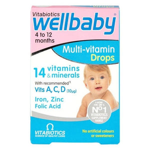 Vitabiotics Wellbaby Multi Vitamin Drops 30ml - O'Sullivans Pharmacy - Vitamins - 5021265245932