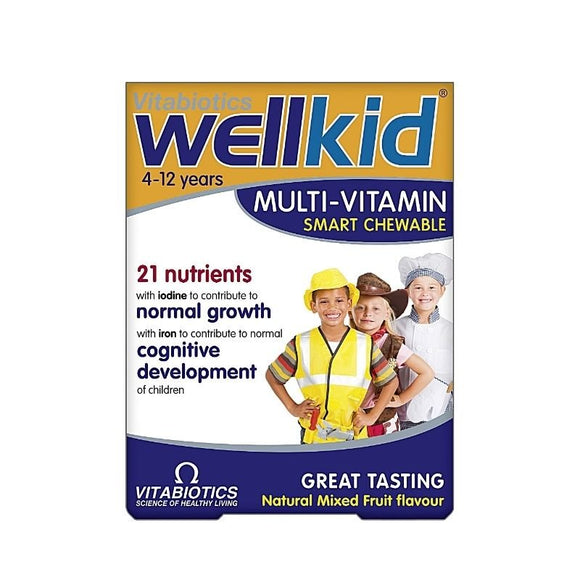 Vitabiotics Wellkid Chewable Tablets 30 Pack - O'Sullivans Pharmacy - Vitamins -