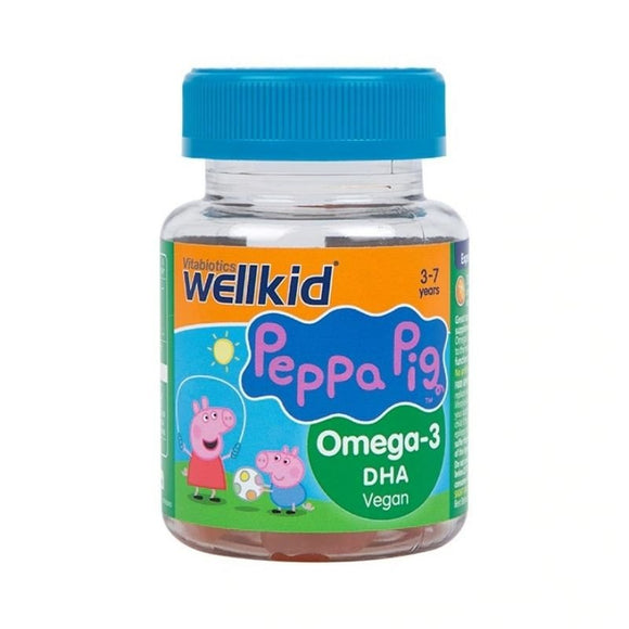Vitabiotics Wellkid Peppa Pig Omega-3 Soft Jellies 30 Pack - O'Sullivans Pharmacy - Vitamins - 5021265248391