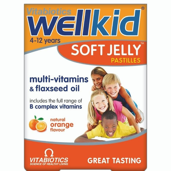 Vitabiotics Wellkid Soft Jelly Pastilles Orange 30 Pack - O'Sullivans Pharmacy - Vitamins -
