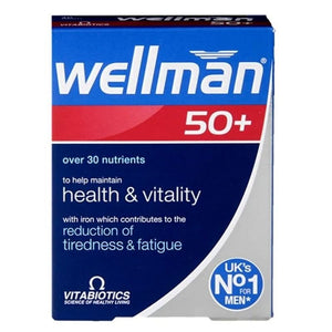 Vitabiotics Wellman 50+ - O'Sullivans Pharmacy - Complementary Health - 5021265223510