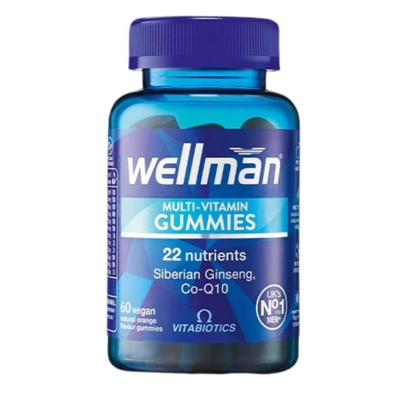 Vitabiotics Wellman Gummies 60 Pack - O'Sullivans Pharmacy - Vitamins - 5021265249497