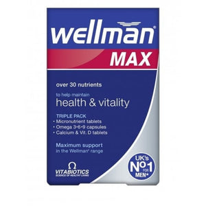 Vitabiotics Wellman Max Tablets 84 Pack - O'Sullivans Pharmacy - Vitamins - 5021265246175