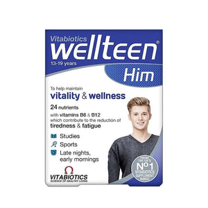 Vitabiotics Wellteen For Him Tablets 30 Pack - O'Sullivans Pharmacy - Vitamins -