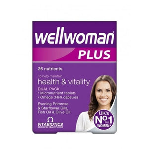 Vitabiotics Wellwoman Plus Omega 3-6-9 Tablets & Capsules 56 Pack - O'Sullivans Pharmacy - Vitamins - 5021265243792