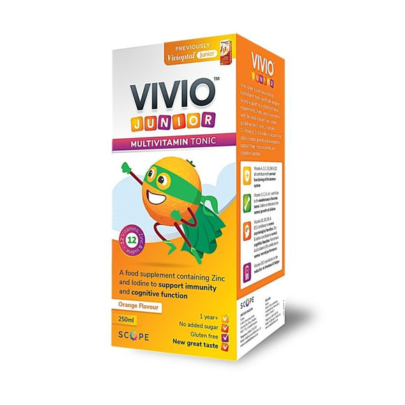 Vivio Junior Multivitamin Tonic Orange 250ml - O'Sullivans Pharmacy - Vitamins -