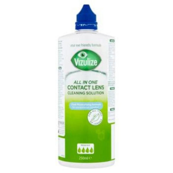 Vizulize All In One Superior Contact Lens Cleaning Solution 250ml - O'Sullivans Pharmacy - Medicines & Health -