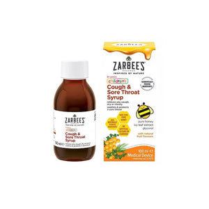 Zarbees Children Cough & Sore Throat 100ml - O'Sullivans Pharmacy - Medicines & Health - 3574661731247